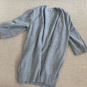 Grey wrap cardigan